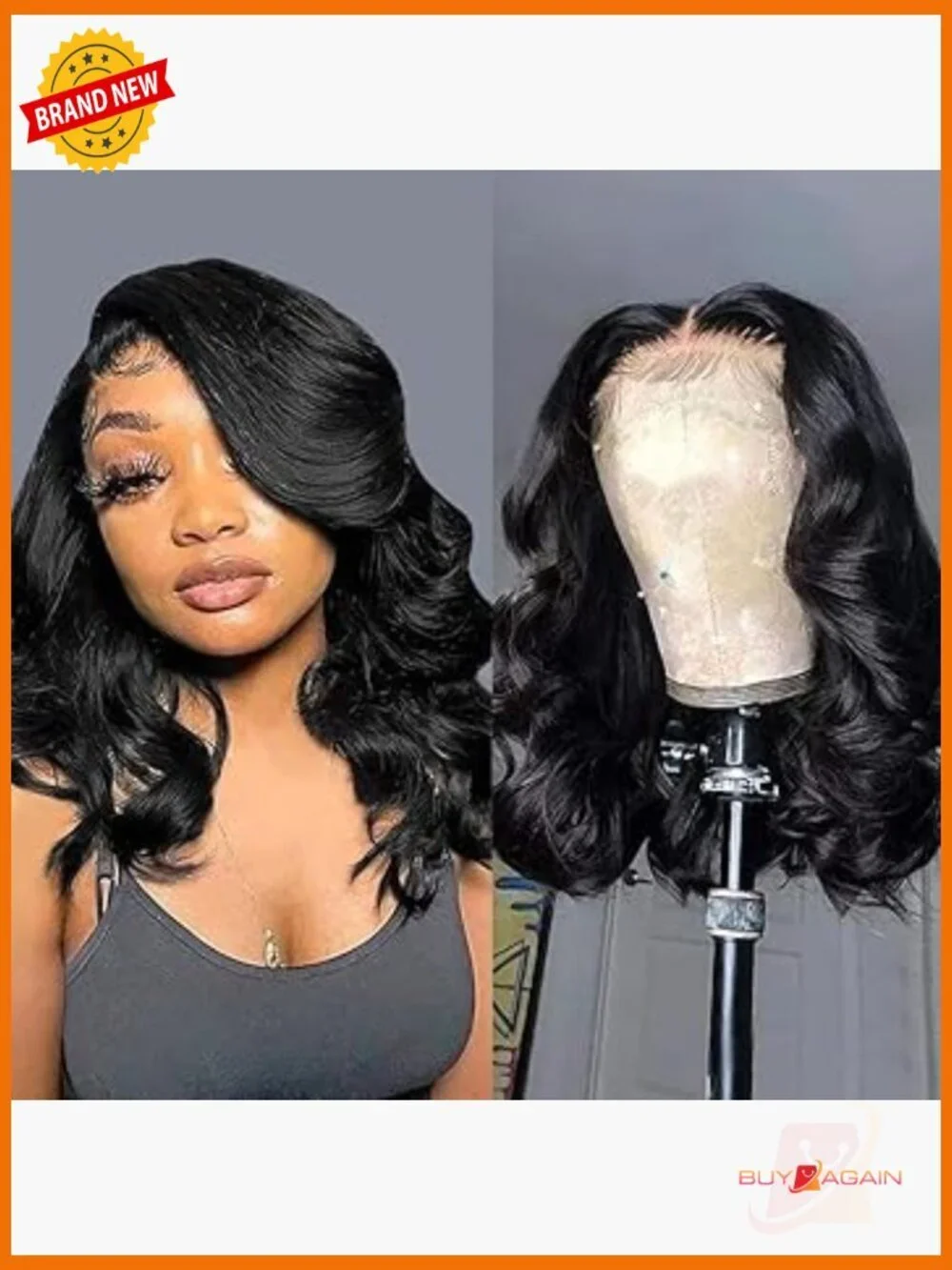 Glueless Body Wave Bob Wig Human Hair Pre Plucked Pre Cut 4x4 Lace Front 180